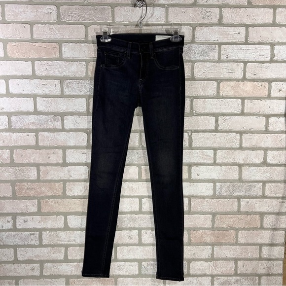 Rag & bone Legging in Premier Charcoal Gray Wash Size 25 - Picture 2 of 12